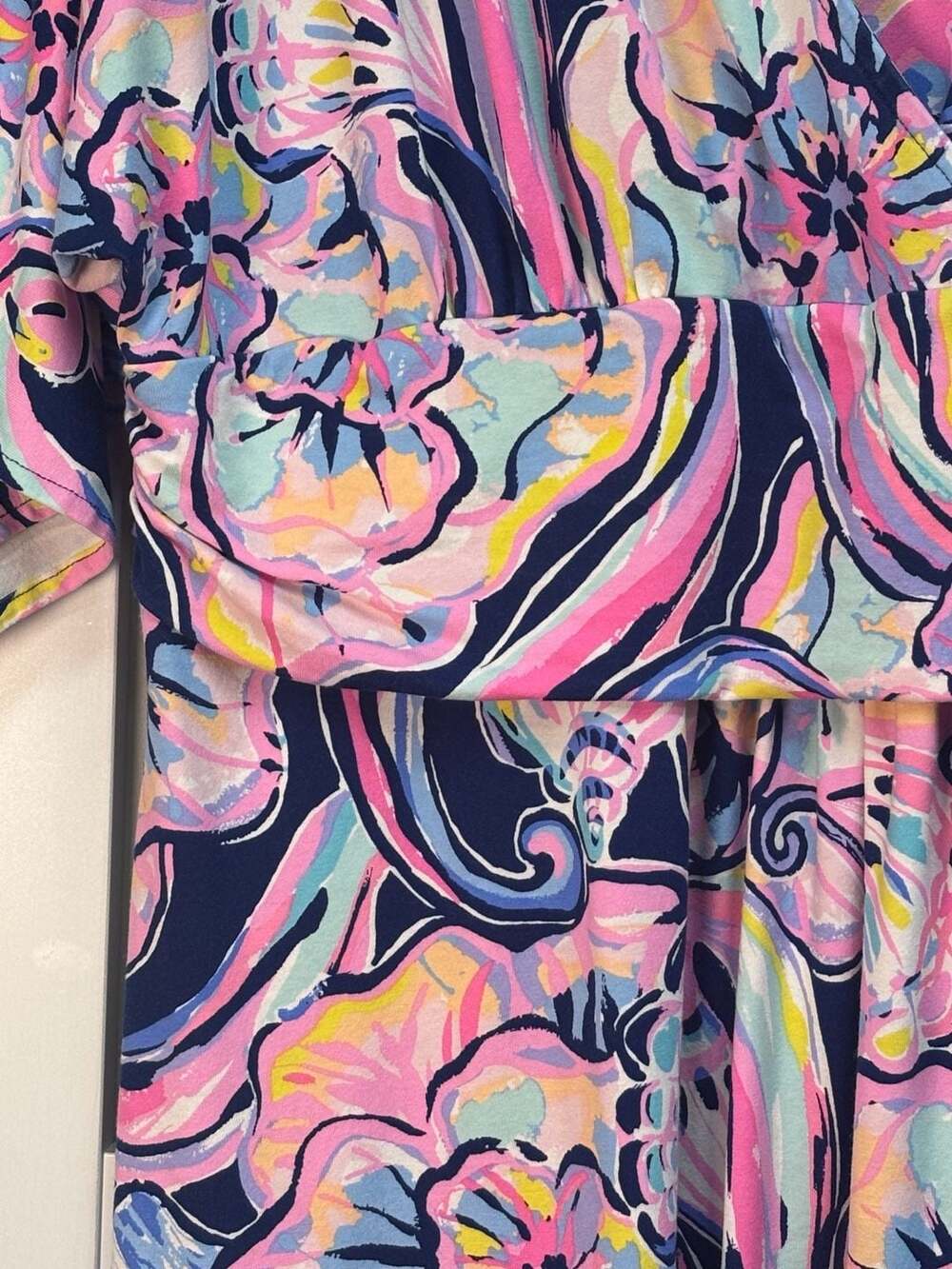 Lilly Pulitzer Del Lago Printed Flounce Dress Size XL - Picture 4 of 12
